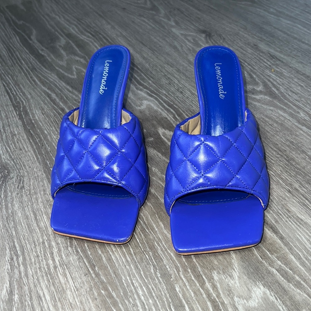 Size 7 purple lemonade high heel